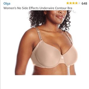 Olga No side effects contour underwire bra 38DD